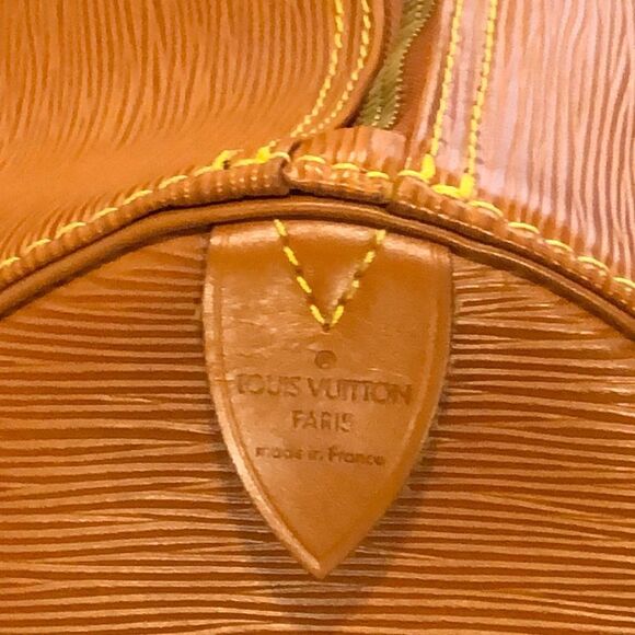 LOUIS VUITTON Cipango Gold Epi Leather Keepall LV 50 Boston Bag VI0994 Authentic - Picture 5 of 17